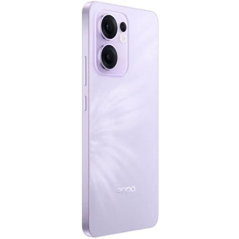 Oppo Reno13 F 5G 8GB/256GB Plume Roxo - Telemóvel com câmara do lado esquerdo