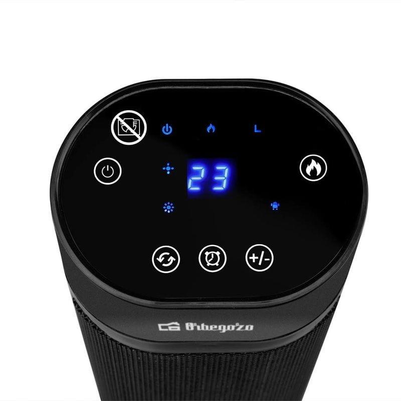 Desde cima Aquecedor Orbegozo CR 5039 2000 W Preto