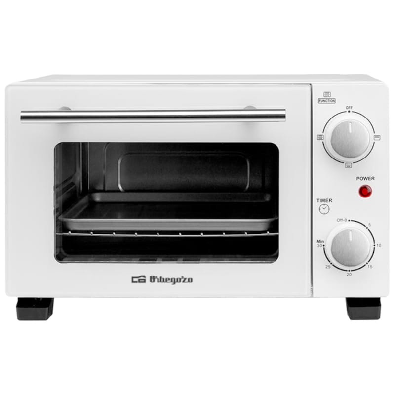 Orbegozo HO 975 10L 800W Branco - Forno Torradeira Elétrico Vista Frontal