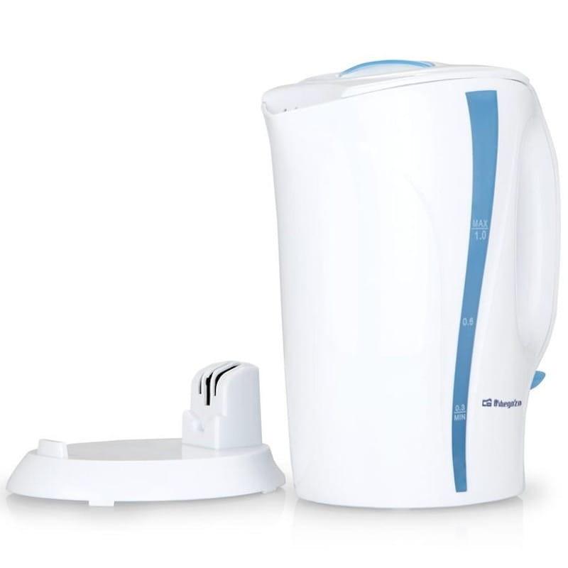 Orbegozo KT 5002 - Bouilloire Électrique Blanc/Bleu D'une capacité d'un litre