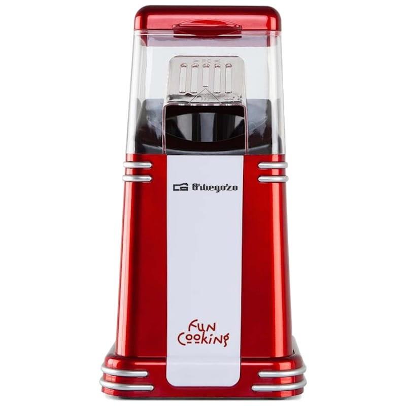 Orbegozo PA 4350 Palomitera Vintage Rojo/Blanco Frontal