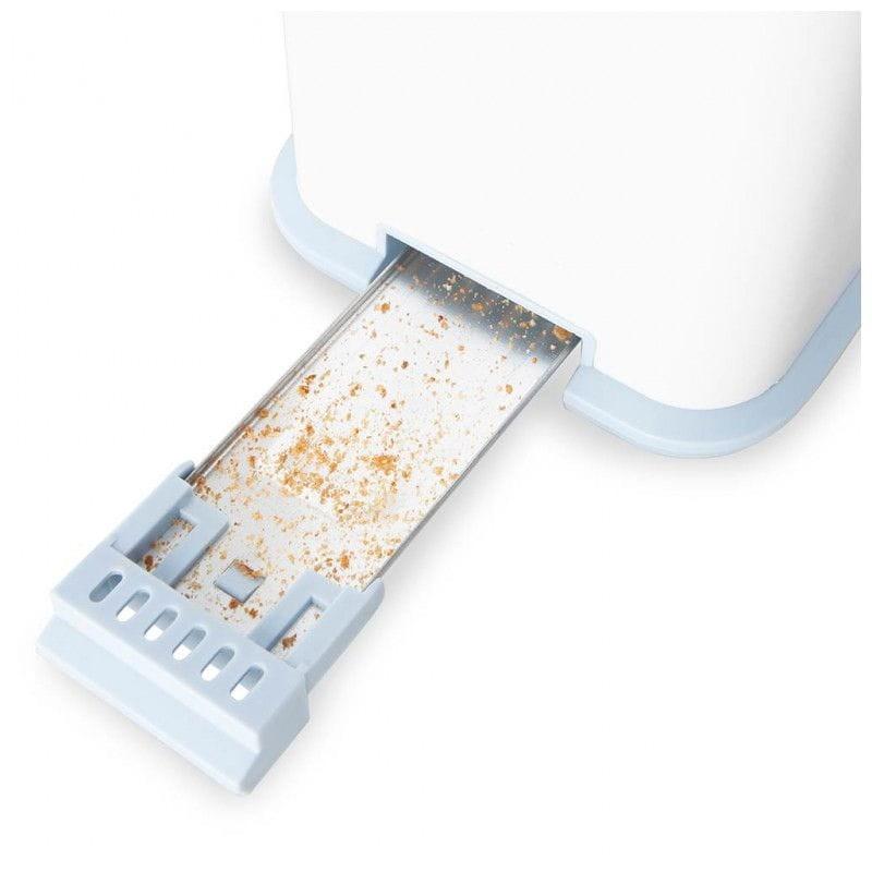 Orbegozo TO 4014 - Torradeira branca com colher de migalhas