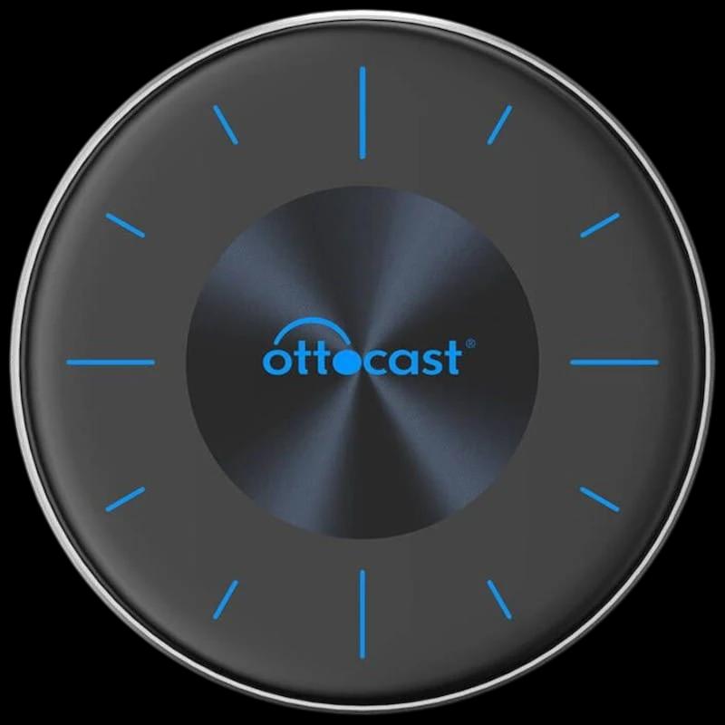 Ottocast OttoAiBox P3 SIM 4G LTE Negro - Adaptador Inalámbrico Apple Carplay y Android Auto