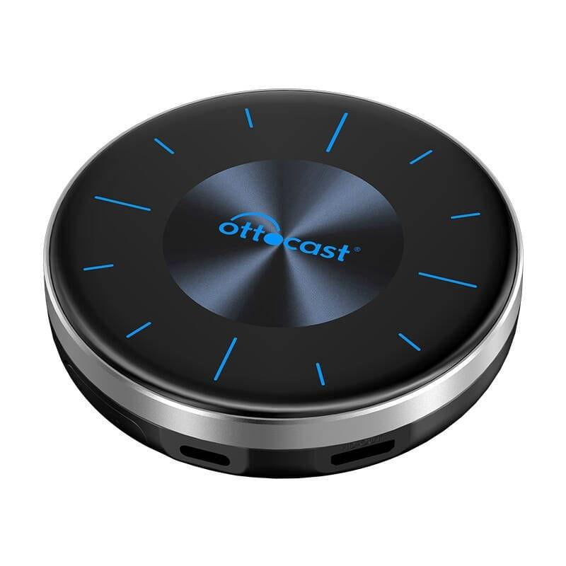Potente Ottocast OttoAiBox P3 SIM 4G LTE Negro - Adaptador Inalámbrico Apple Carplay y Android Auto