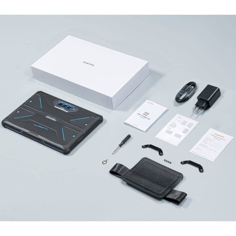 Oukitel RT7 Titan 10,1 12GB/512GB 5G Azul - contenido de la caja