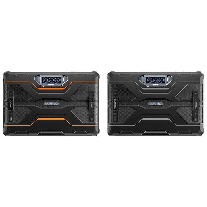 vista trasera de la Tablet Rugged Oukitel RT8 Naranja