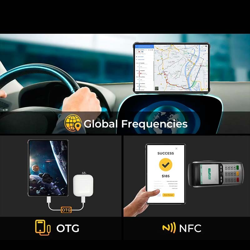 diseño rugged de la Tablet Oukitel RT8 Naranja