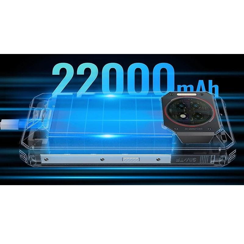 Batterie de Oukitel WP19 Pro 8GB/256GB Noir - Téléphone mobile