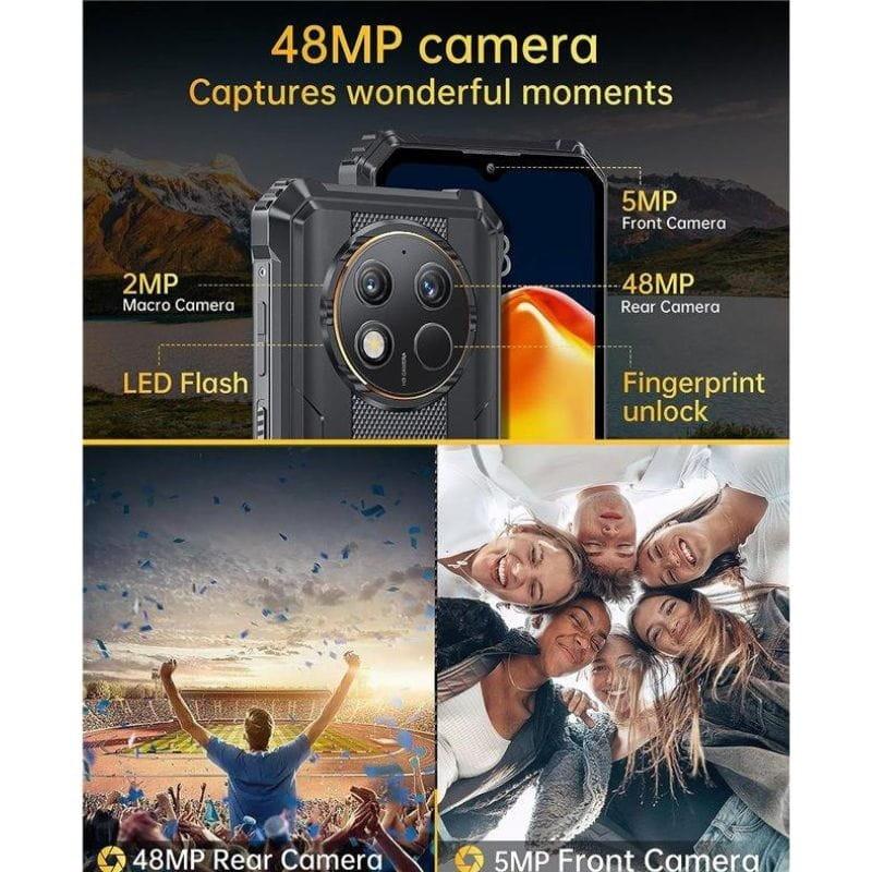 Cámara 48mp Oukitel WP28E 4GB/64GB Negro - Teléfono móvil