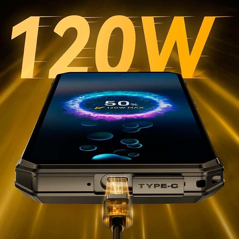 carga rápida del Teléfono móvil Oukitel WP30 Pro 12GB/512GB Negro