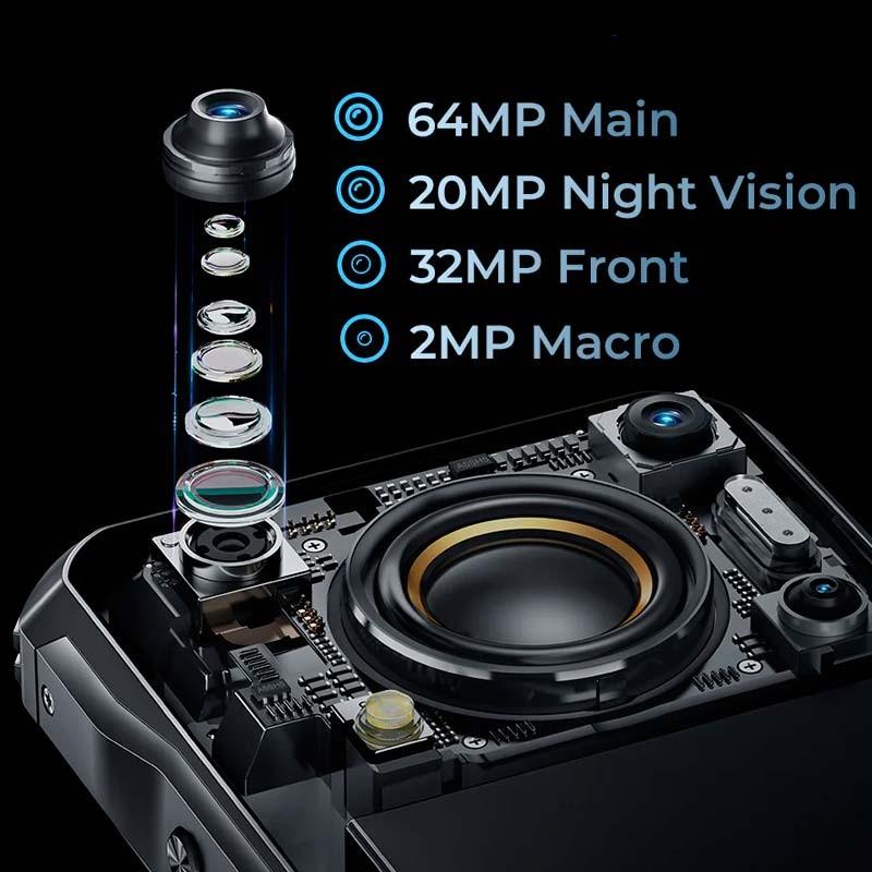 caméra du Téléphone mobile Oukitel WP33 Pro 8 Go/256 Go Noir