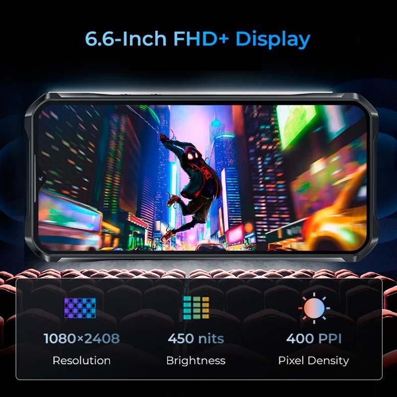 écran du Téléphone mobile Oukitel WP33 Pro 8 Go/256 Go Noir