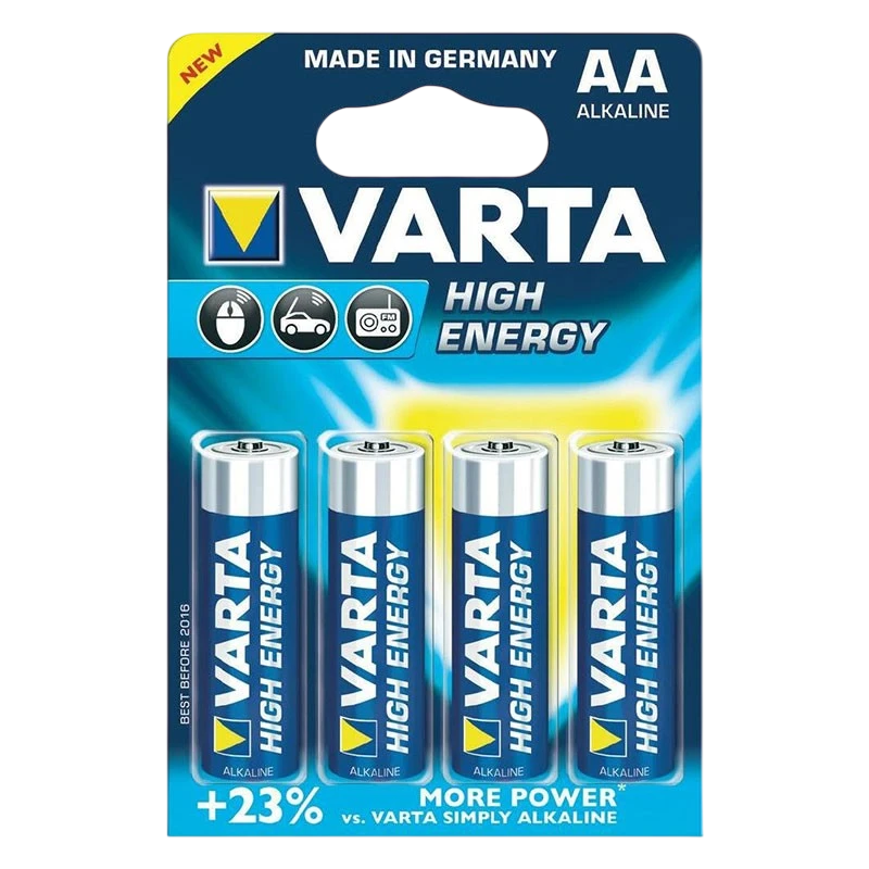 Pack 4x Pilas Varta AA Long Life Power LR06