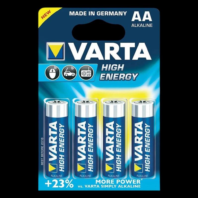 Pack 4x Pilhas Varta AA Long Life Power LR06
