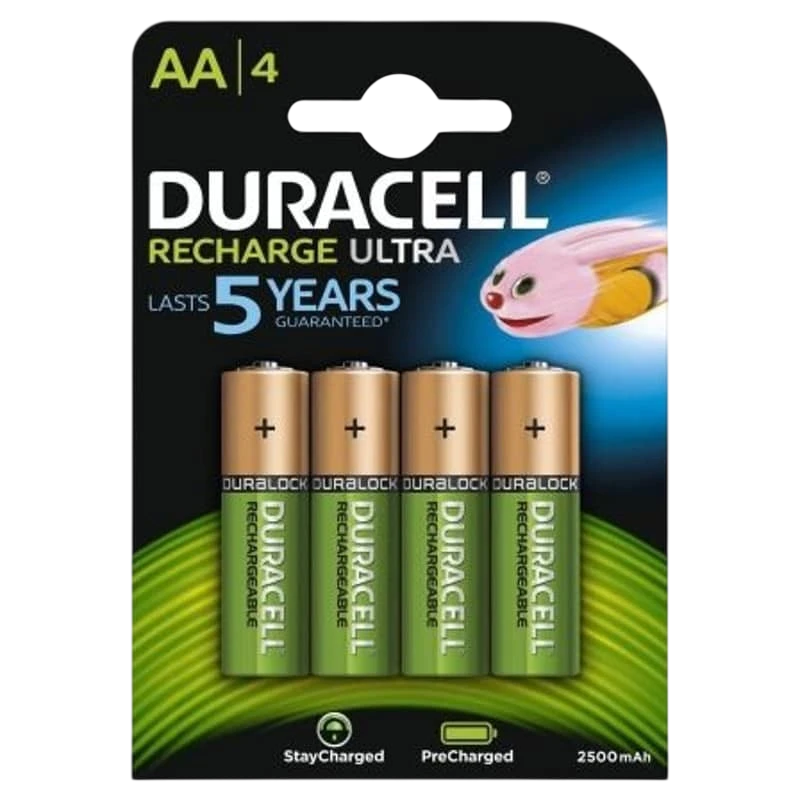 Pack 4 x AA Rechargeables Duracell 2500 mAh HR06-P