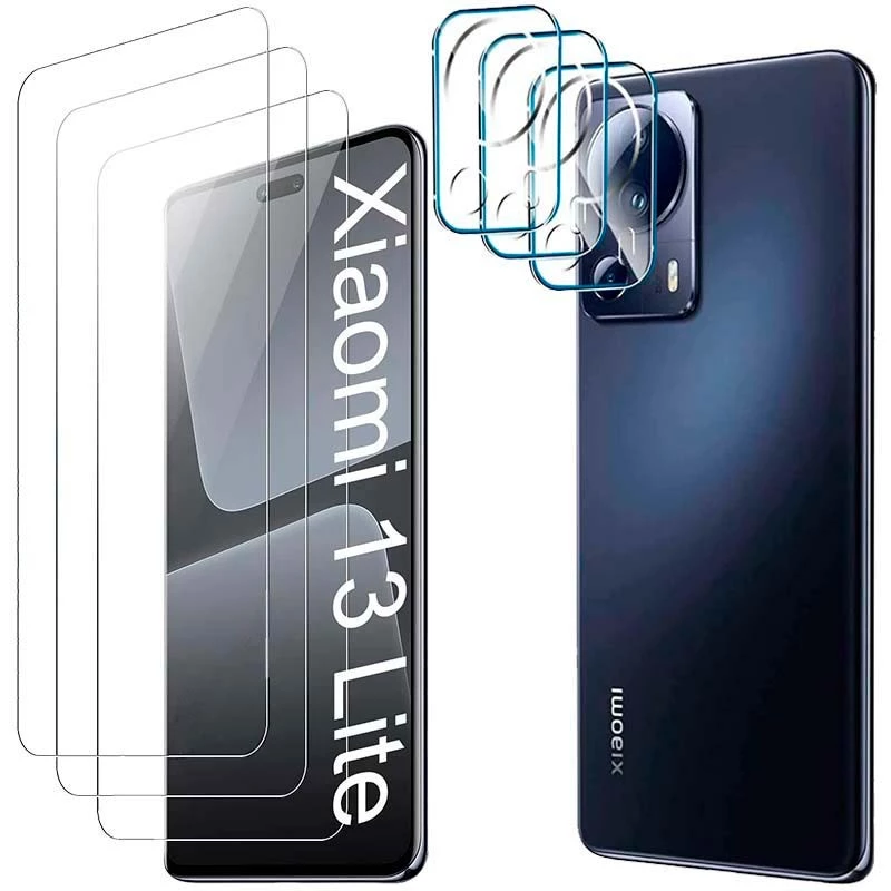 Pack d'accessoires Xiaomi 13 Lite avec 3 Protection d'écran + 3 Film protection caméra