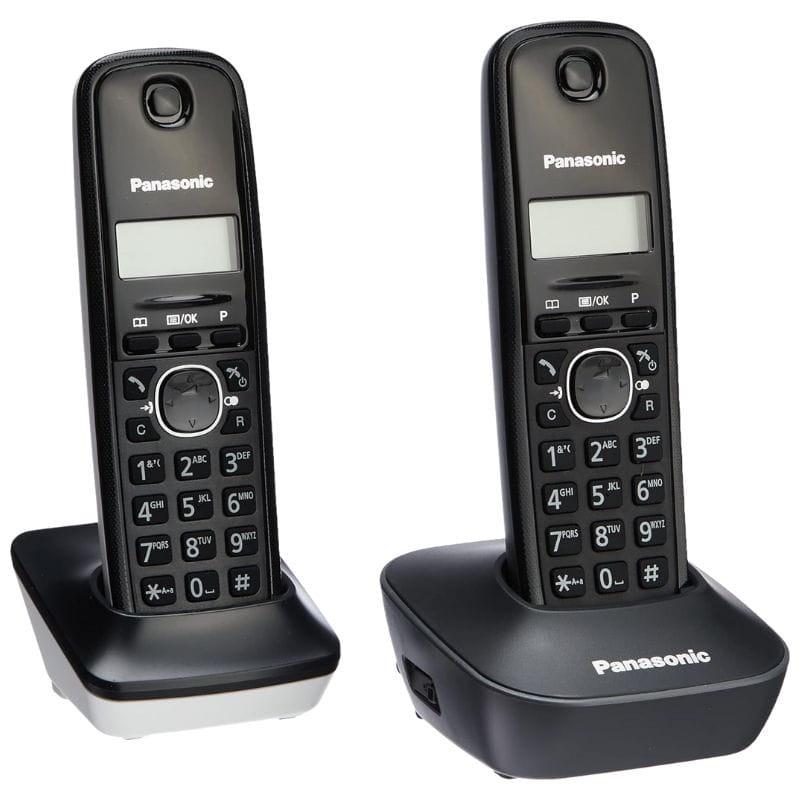 Panasonic KX-TG1612 Preto - Telefone DECT com imagem lateral