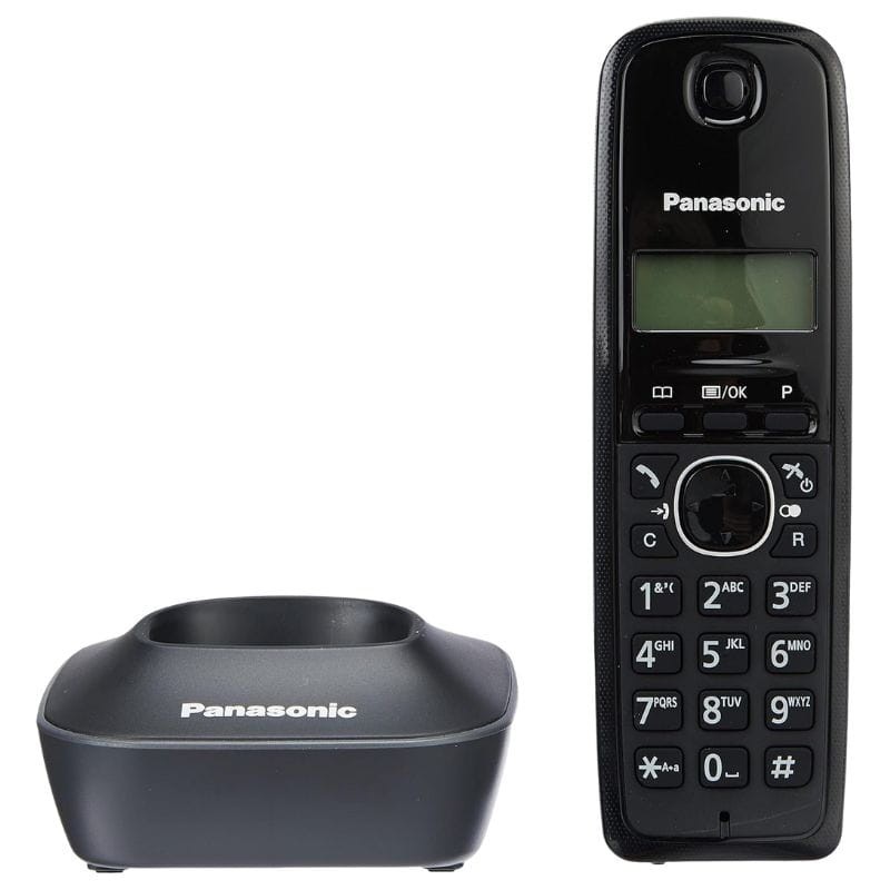 Panasonic KX-TG1612 Preto - Telefone DECT com base de carregamento