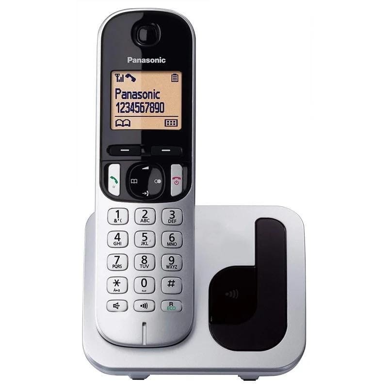 Panasonic KX-TGC210 Plata - Teléfono DECT imagen frontal