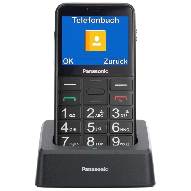 Panasonic KX-TU155EXBN Negro - Teléfono Móvil para Personas Mayores