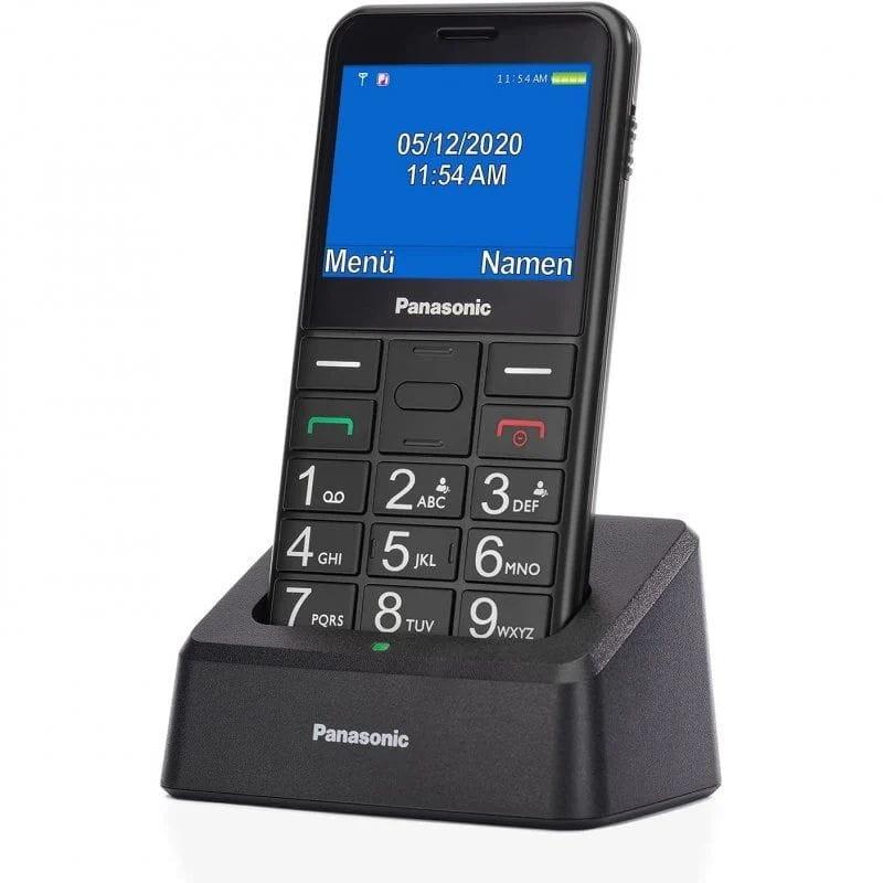 Frontale de Panasonic KX-TU155EXBN Noir - Téléphone portable pour seniors