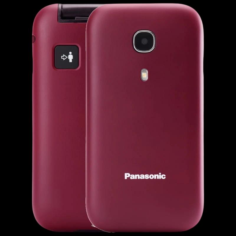 Panasonic KX-TU400EXR Rouge Marron - Téléphone portable pour seniors