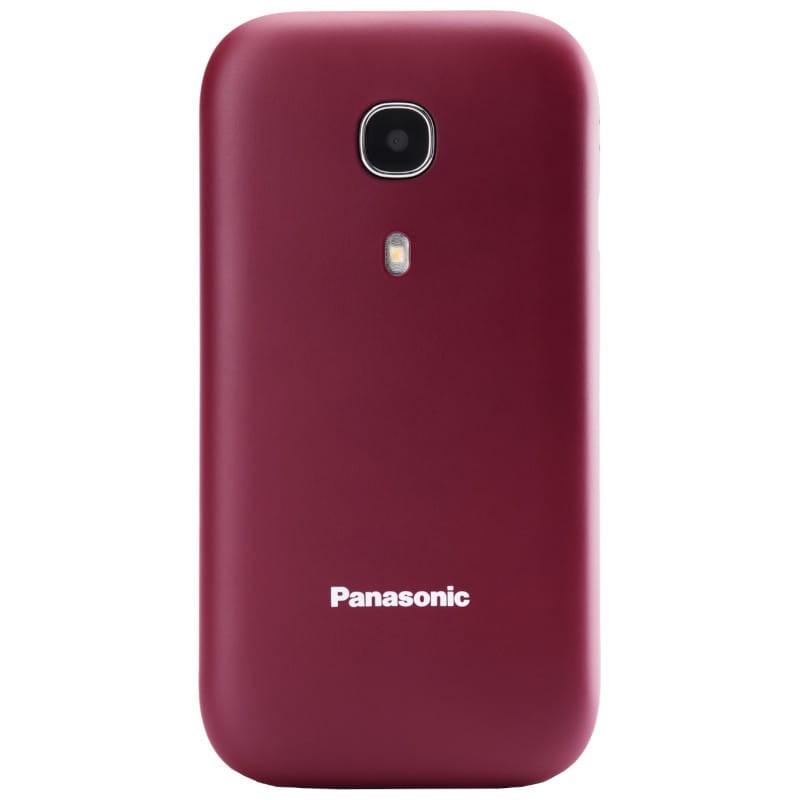 Frontale de Panasonic KX-TU400EXR Rouge Marron - Téléphone portable pour seniors