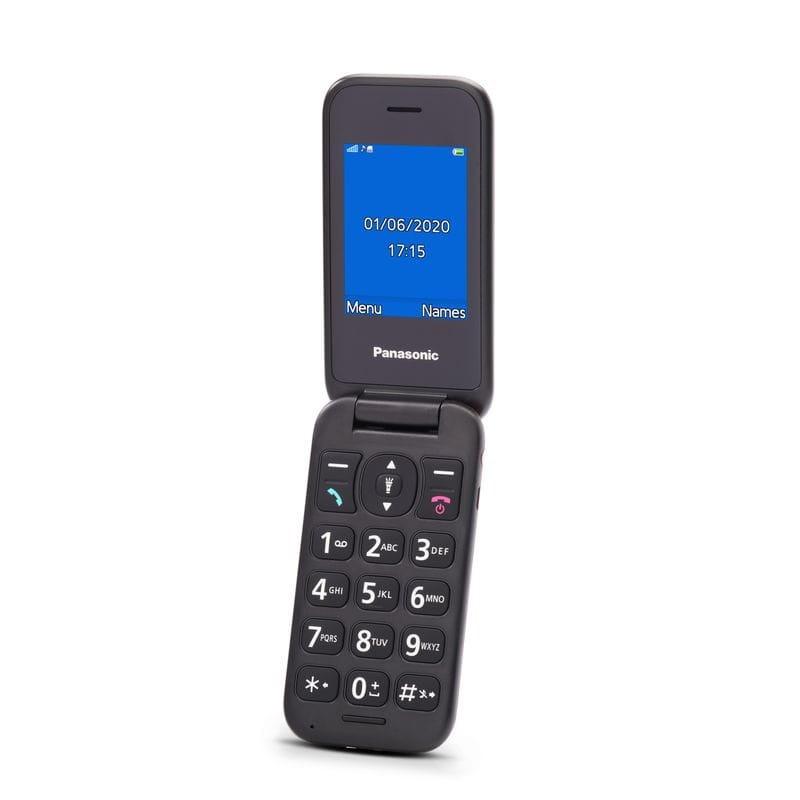 Ouvrir de Panasonic KX-TU400EXR Rouge Marron - Téléphone portable pour seniors