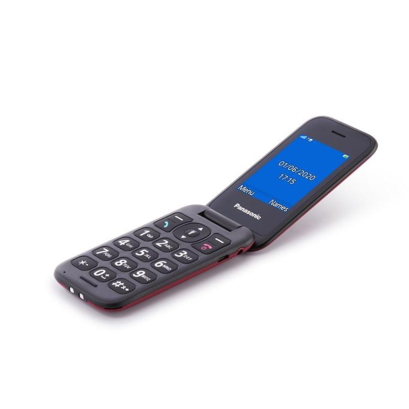 Adaptable Panasonic KX-TU400EXR Rouge Marron - Téléphone portable pour seniors
