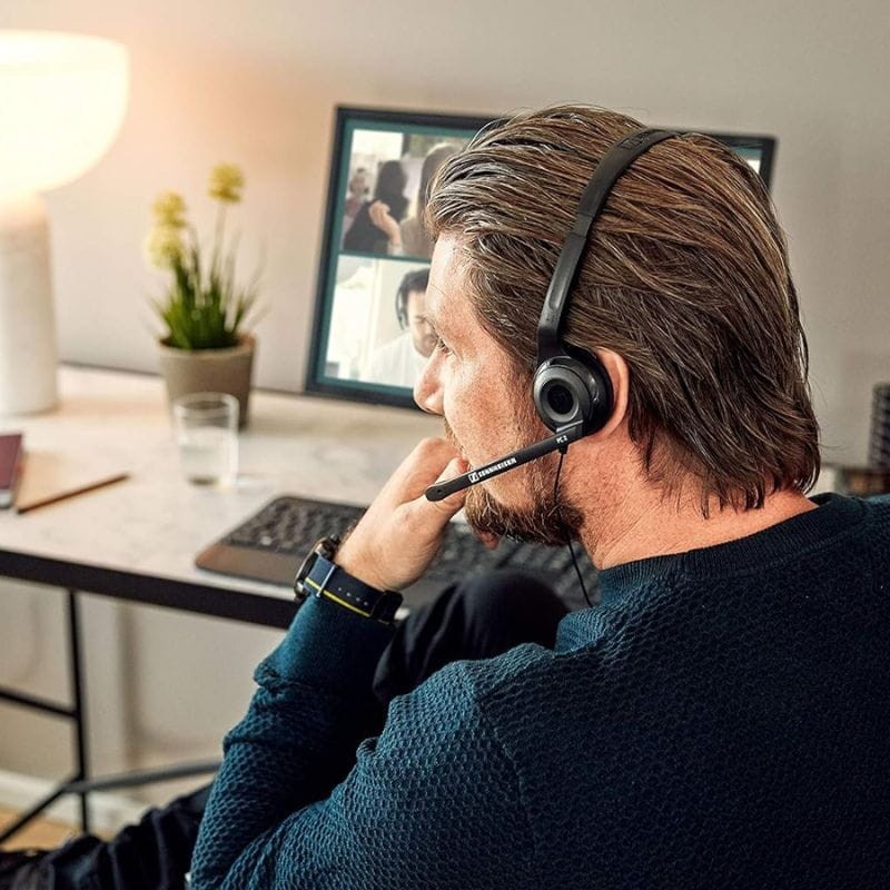 EPOS PC 2 Chat Aux 2 x 3,5 mm 2 metros Preto - Auscultadores com microfone de imagem real