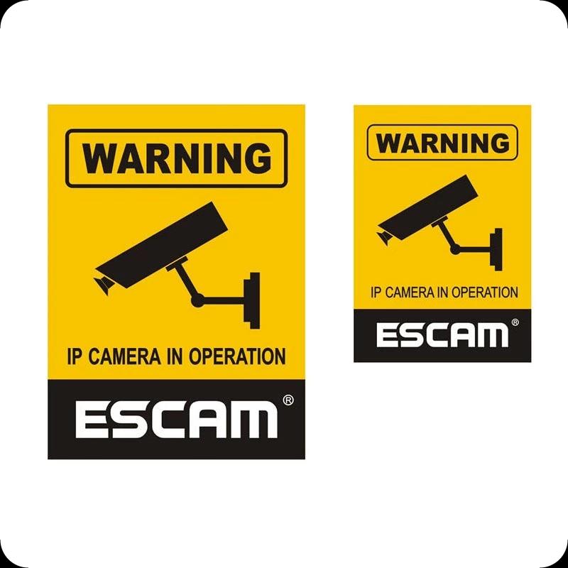 Autocollant WARNING ESCAM 