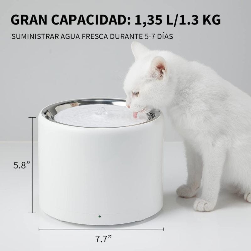 Petkit Eversweet 3 Pro UVC Bomba Silenciosa Inteligente para Animais de Estimação Branco - Bebedouro 1,35 L