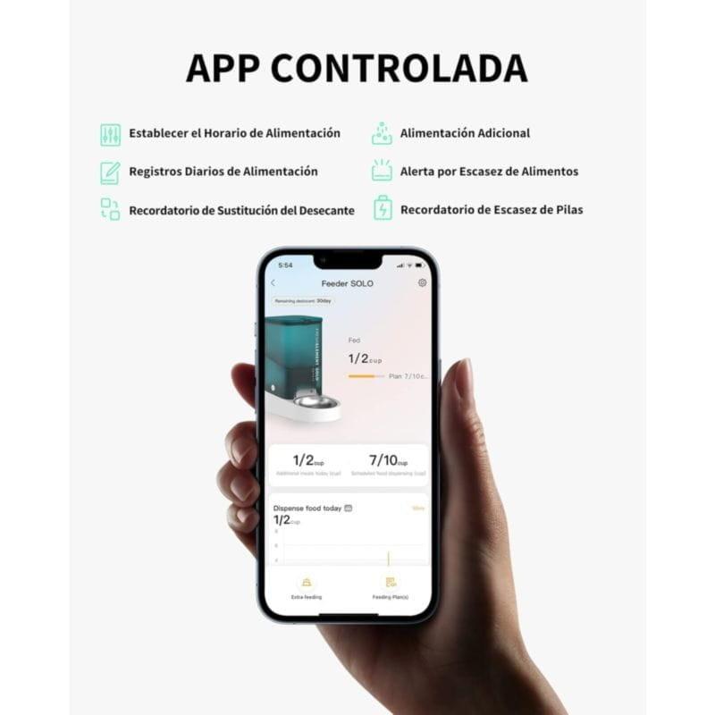 Mangeoire Intelligente Pour Animaux PETKIT Fresh Element SOLO Blanc avec contrôle à distance