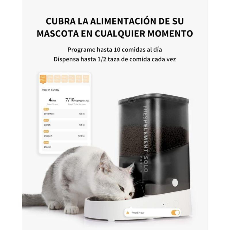 Comedouro Inteligente Para Animais de Estimação PETKIT Fresh Element SOLO Cinza com programação de porções