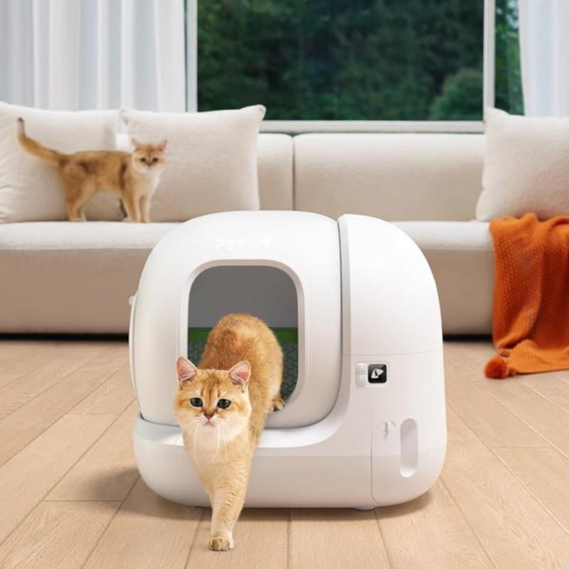 Potente Arenero Automático PETKIT Pura Max 2 - Con tecnología xSecure e incluye kit de eliminación de olores - Control APP - Capacidad extragrande