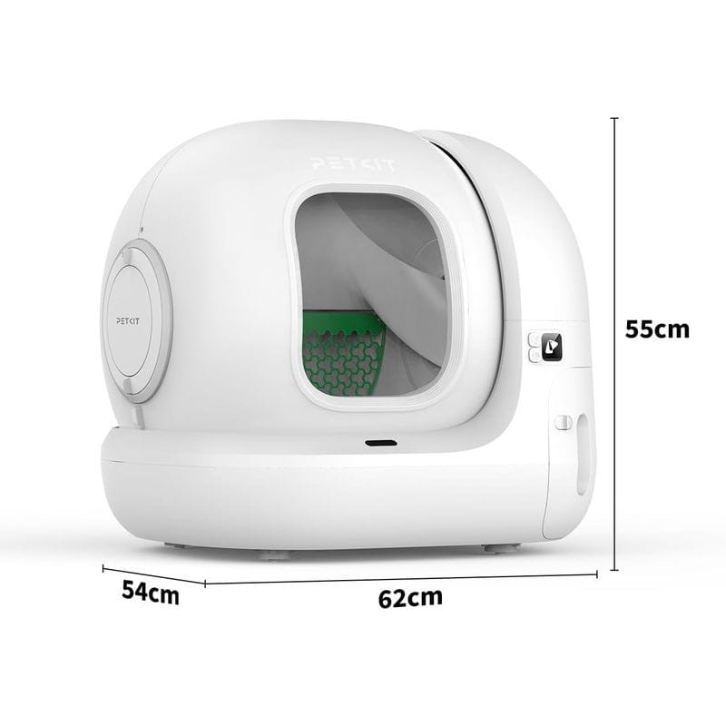 Dimensiones de Arenero Automático PETKIT Pura Max 2 - Con tecnología xSecure e incluye kit de eliminación de olores - Control APP - Capacidad extragrande