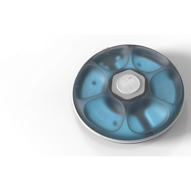 Vue aérienne des compartiments du Distributeur de Nourriture Intelligent PetWant F13