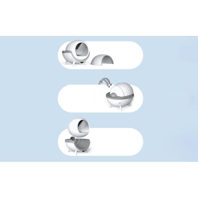 Despiece del Arenero Autolimpiable para gatos Petwant IP-C101WIFI