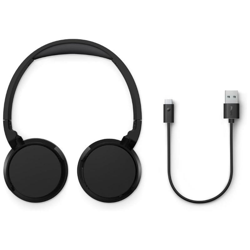 PHILIPS TAH3209BK On-Ear Bluetooth Negro - Auriculares inalámbricos con el cable de carga