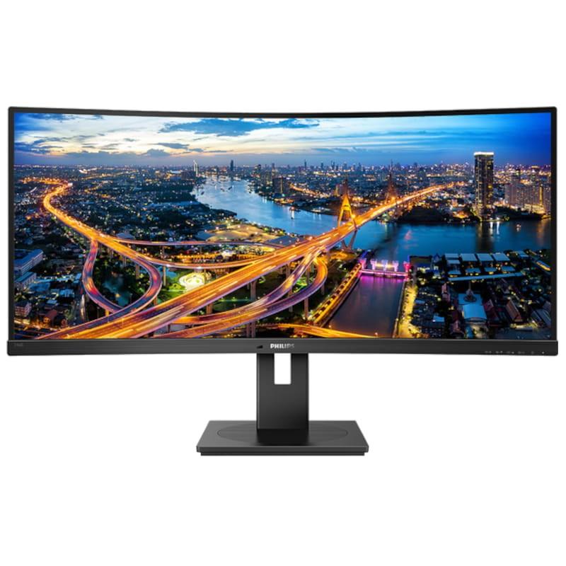 Philips 346B1C 34 Curvo WLED QHD Panel VA Negro Monitor Ultrawide Vista frontal