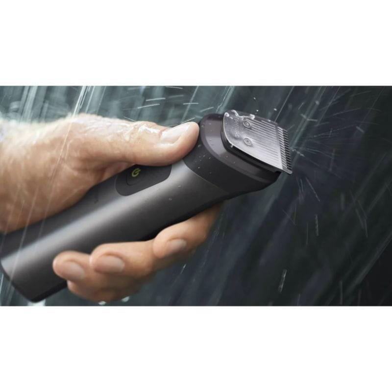 Detalhe das lâminas da máquina de cortar cabelo Philips All-in-One Trimmer Series 7000 MG7940/15 Cinza