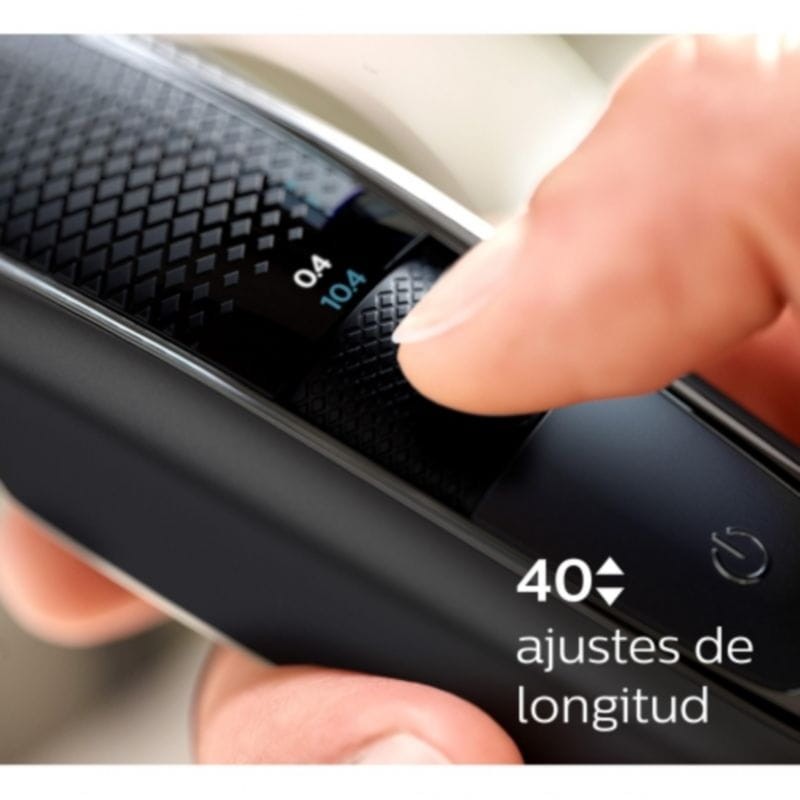 Réglages de longueur du Tondeuse à Barbe Philips Beardtrimmer Series 5000 BT5515/70 Wet/Dry Noir