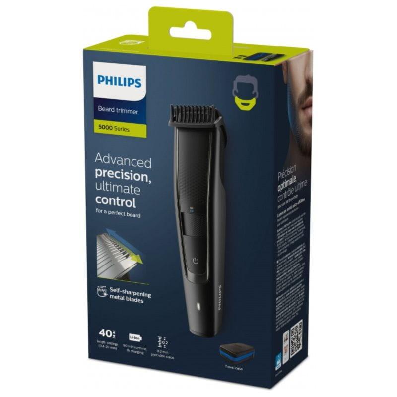 Boîte du Tondeuse à Barbe Philips Beardtrimmer Series 5000 BT5515/70 Wet/Dry Noir