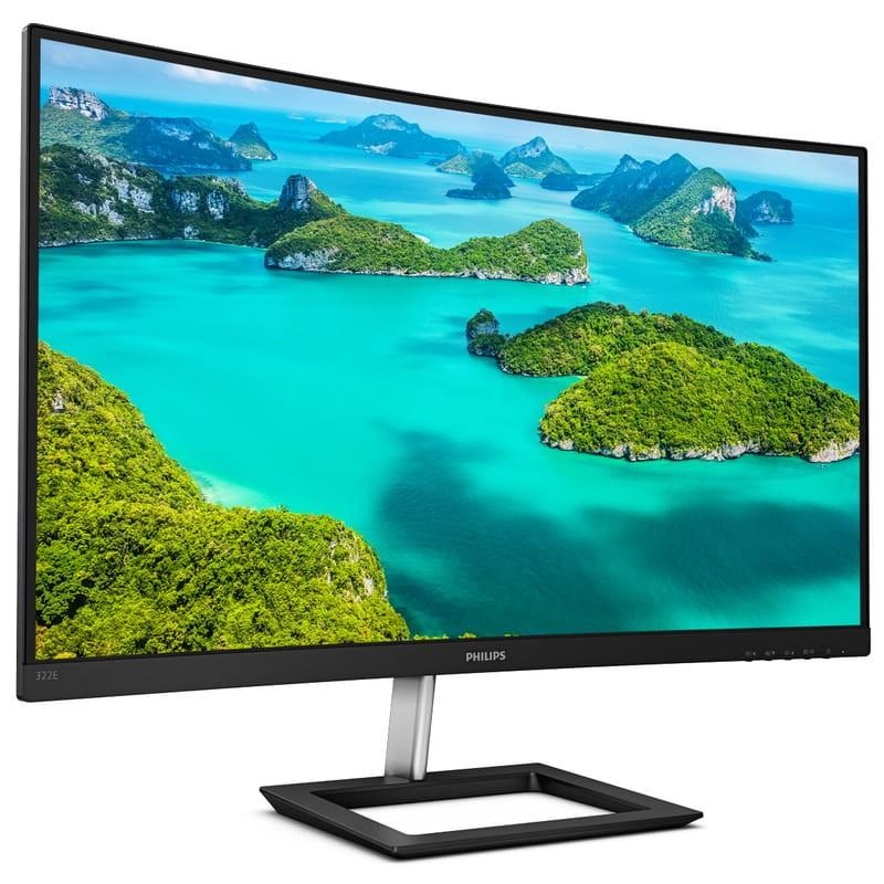 Philips E-Line 322E1C 31.5 Full HD Noir vue avant écran côté droit