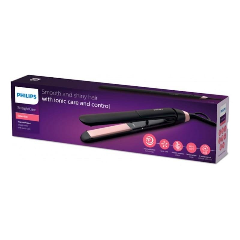Boîte du Lisseur à cheveux Philips Essential StraightCare BHS378/00 Noir/Rose