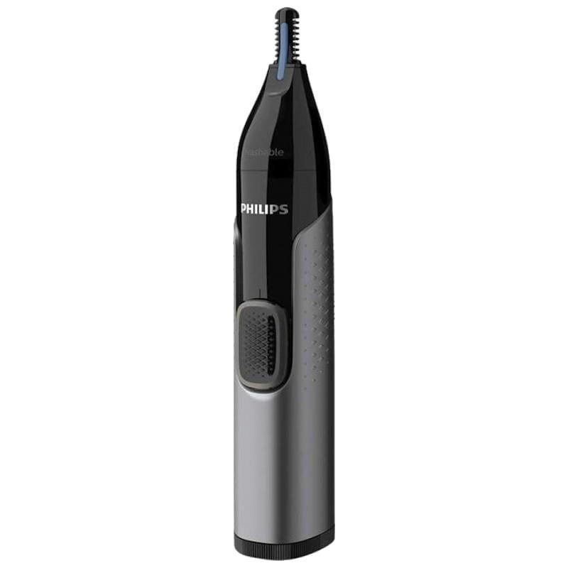 Philips NT365016 - Tondeuse Cheveux Nez/Oreilles/Sourcils Noir et Gris Côté Droit