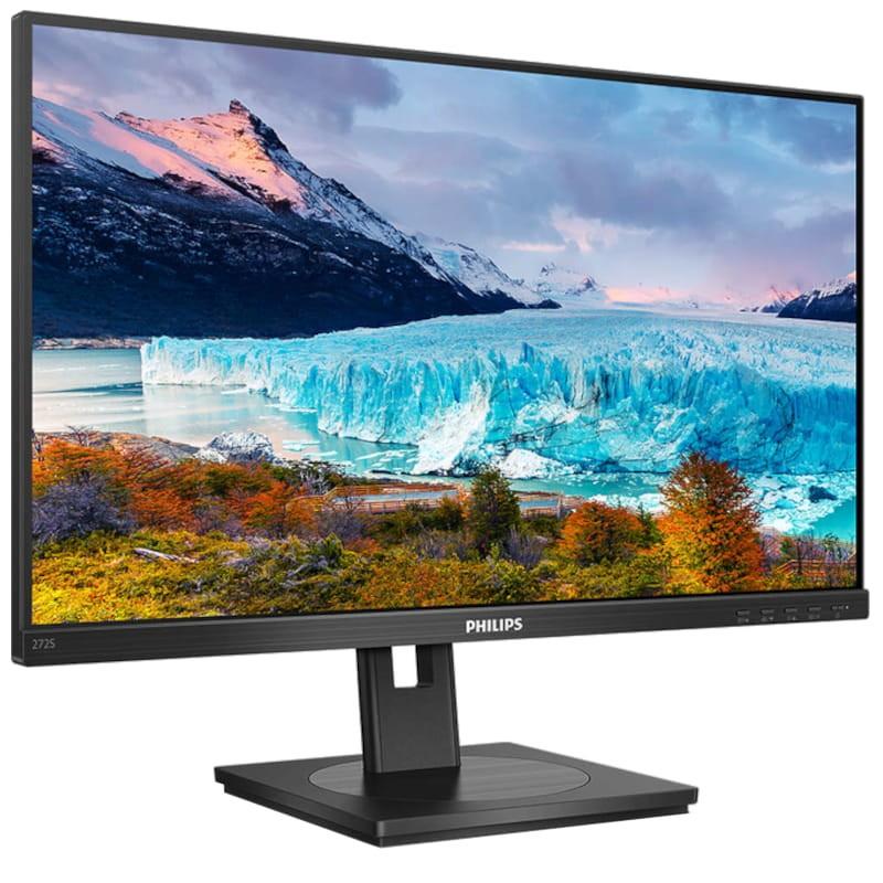 Philips S Line 272S1AE/00 27 Full HD IPS VESA Noir - Moniteur PC Vue avant côté droit