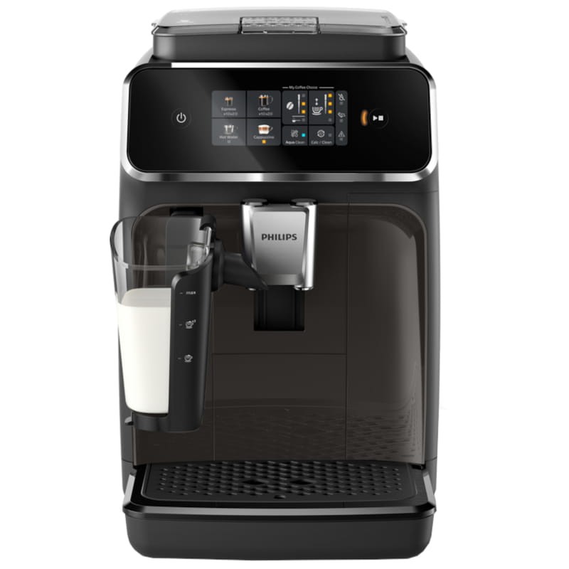 Philips Series 2300 EP2334/10 Cafetera Espresso Súper Automática Negro para 4 bebidas Vista frontal