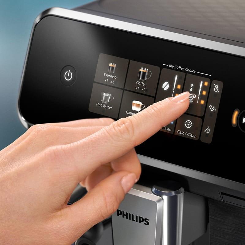 Philips Series 2300 EP2334/10 Cafetera Espresso Súper Automática Negro para 4 bebidas Detalle de los botones superiores