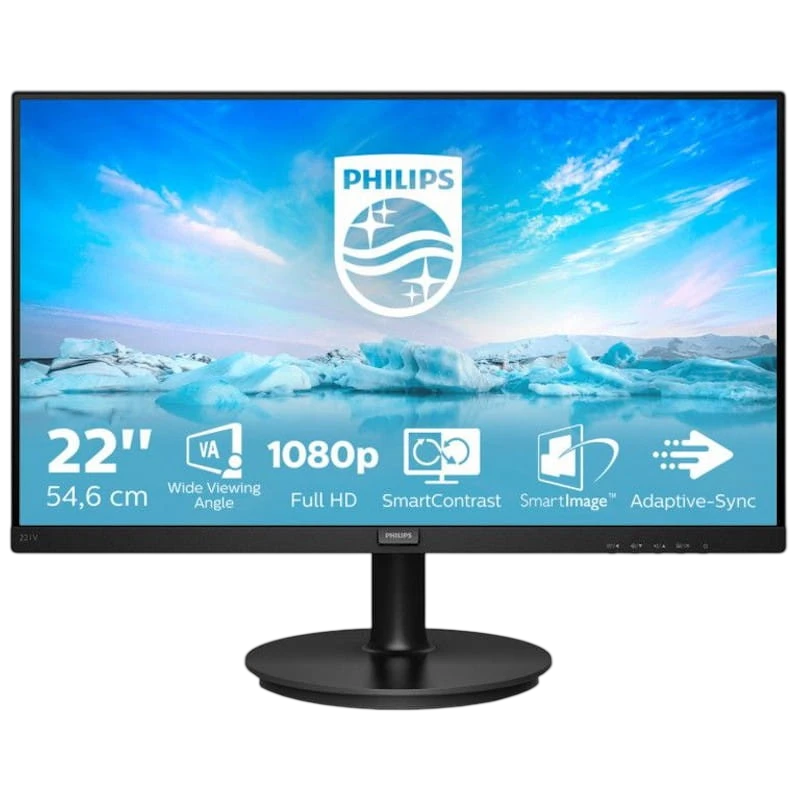 Philips V Line 221V8/00 21.5 FullHD LED VA Monitor Preto